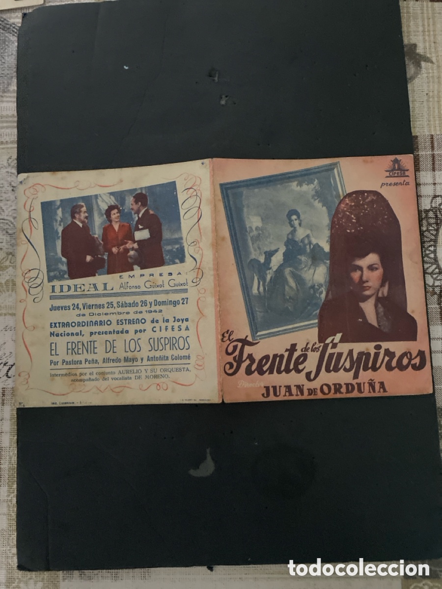 Coleccionismo de carteles: Programaci&oacute;n de Cine El frente de los suspiros - Foto 1