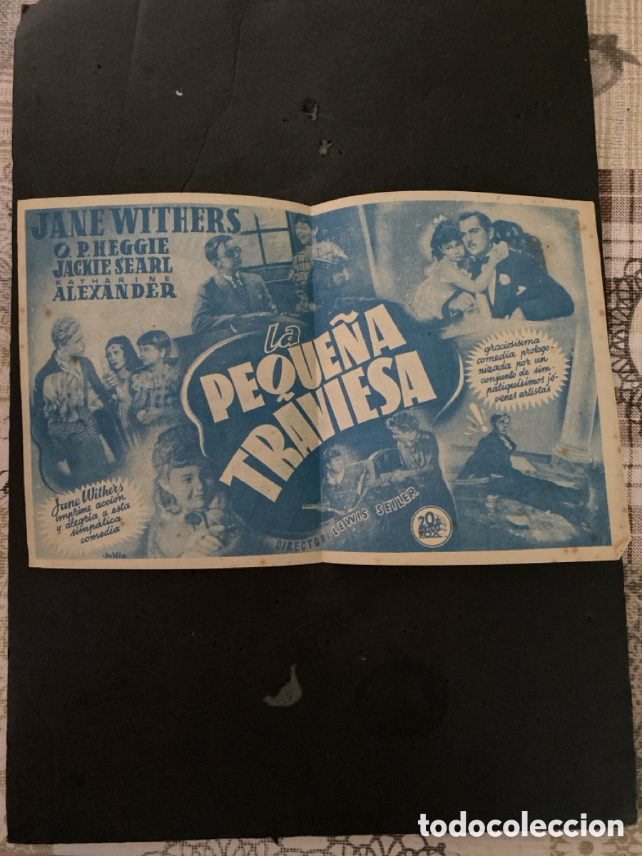 Coleccionismo de carteles: Programaci&oacute;n de Cine La peque&ntilde;a traviesa - Foto 2