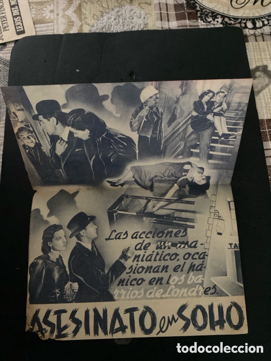 Coleccionismo de carteles: Programaci&oacute;n de Cine Asesinato en soho - Foto 2