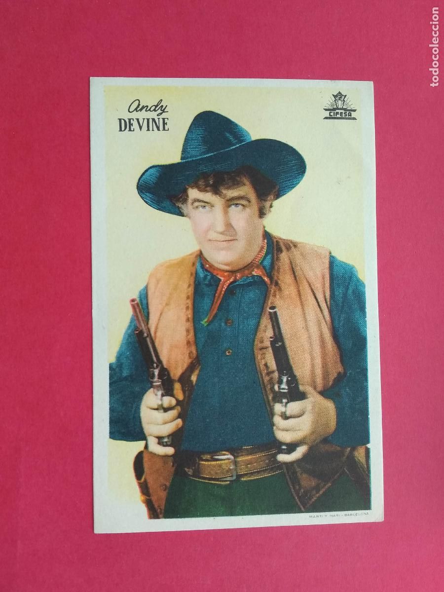 Coleccionismo de carteles: FOLLETO DE MANO PROGRAMA PROSPECTO DE CINE PELICULA ACTOR / ACTRIZ , ANDY DEVINE - Foto 1