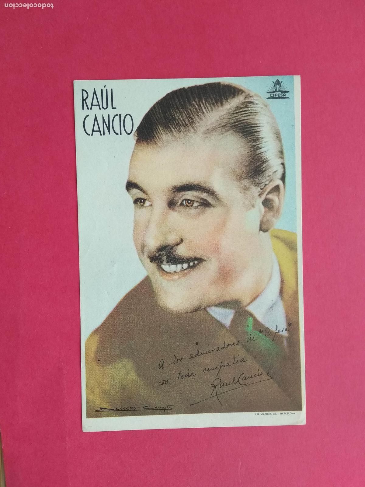 Collectionnisme d'affiches: FOLLETO DE MANO PROGRAMA PROSPECTO DE CINE PELICULA ACTOR / ACTRIZ , RAUL CANCIO