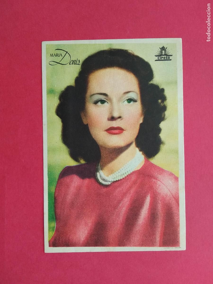 Sammeln von Plakaten: FOLLETO DE MANO PROGRAMA PROSPECTO DE CINE PELICULA ACTOR / ACTRIZ , MARIA DENIS