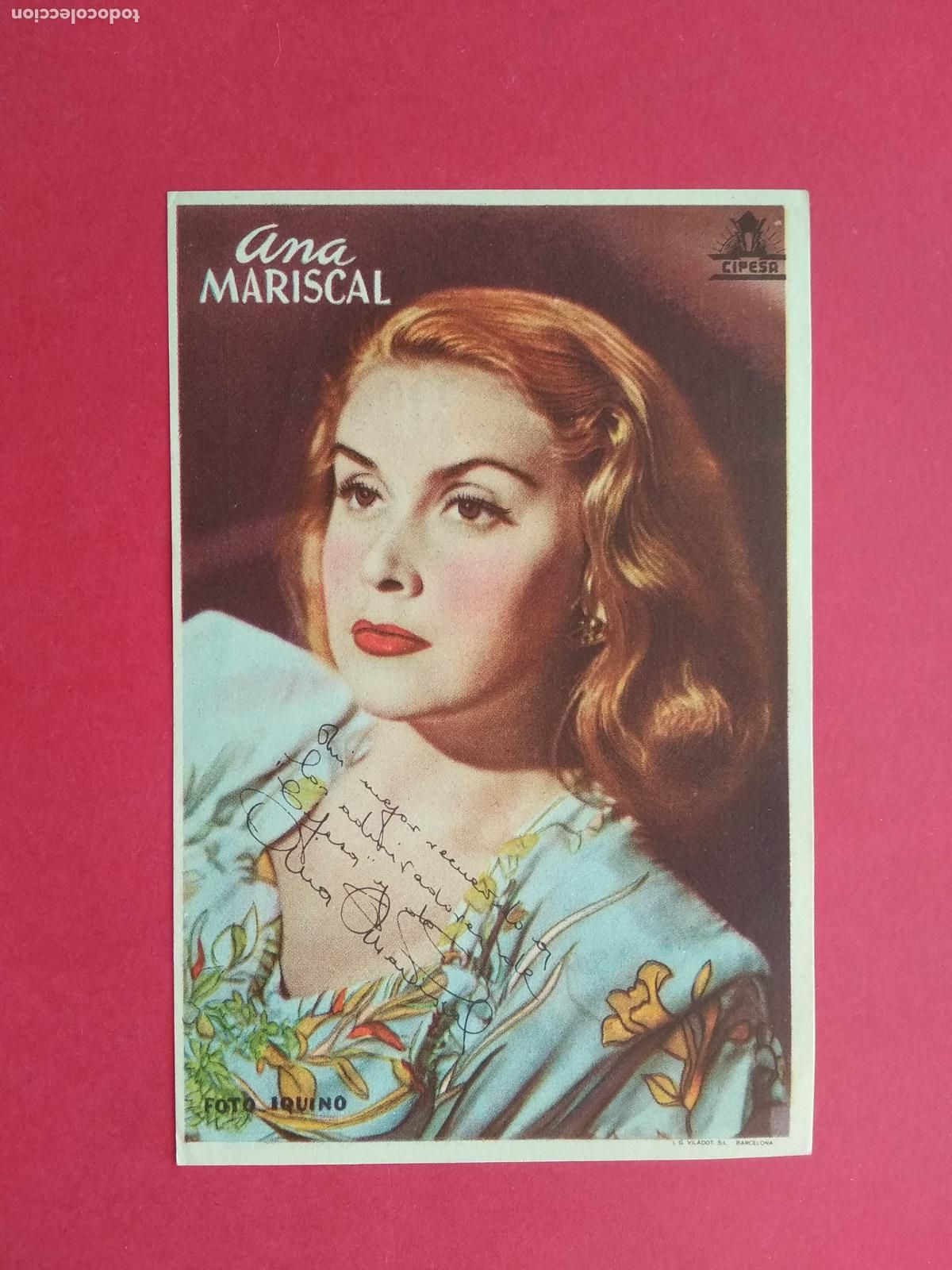 Sammeln von Plakaten: FOLLETO DE MANO PROGRAMA PROSPECTO DE CINE PELICULA ACTOR / ACTRIZ , ANA MARISCAL