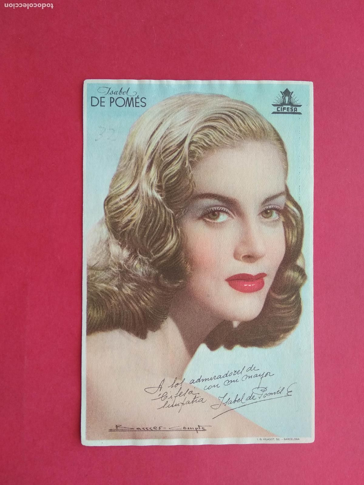 Sammeln von Plakaten: FOLLETO DE MANO PROGRAMA PROSPECTO DE CINE PELICULA ACTOR / ACTRIZ , ISABEL DE POMES