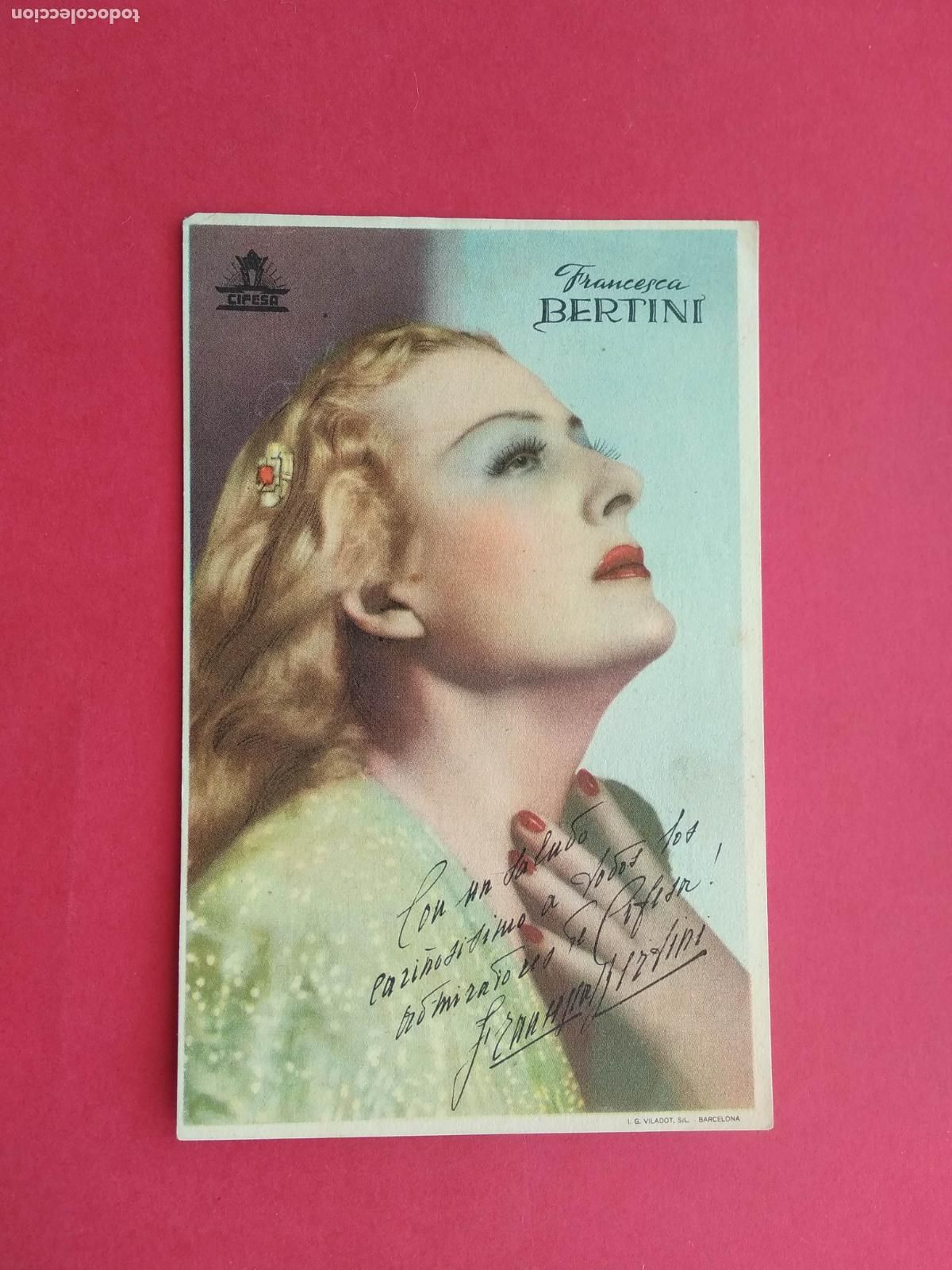 Sammeln von Plakaten: FOLLETO DE MANO PROGRAMA PROSPECTO DE CINE PELICULA ACTOR / ACTRIZ , FRANCESCA BERTINI