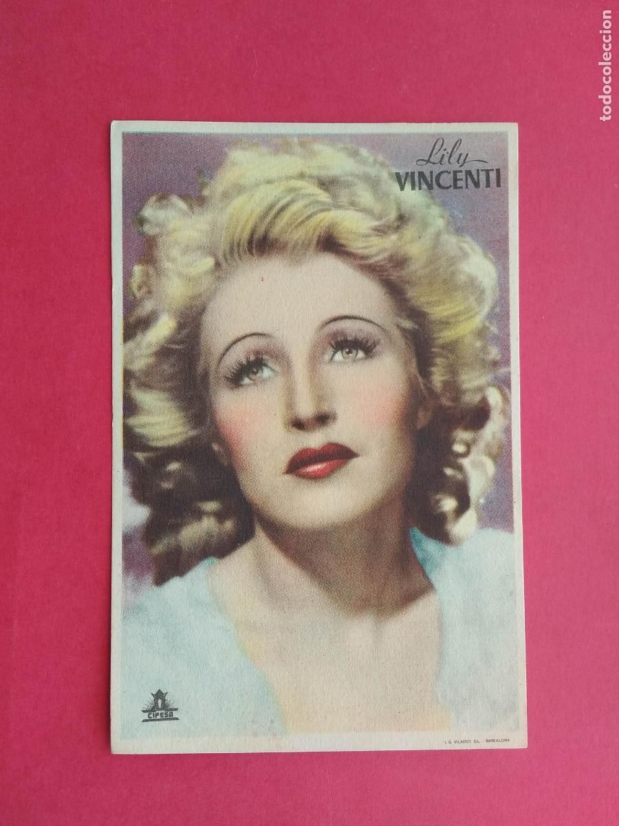 Sammeln von Plakaten: FOLLETO DE MANO PROGRAMA PROSPECTO DE CINE PELICULA ACTOR / ACTRIZ , LILY VINCENTI