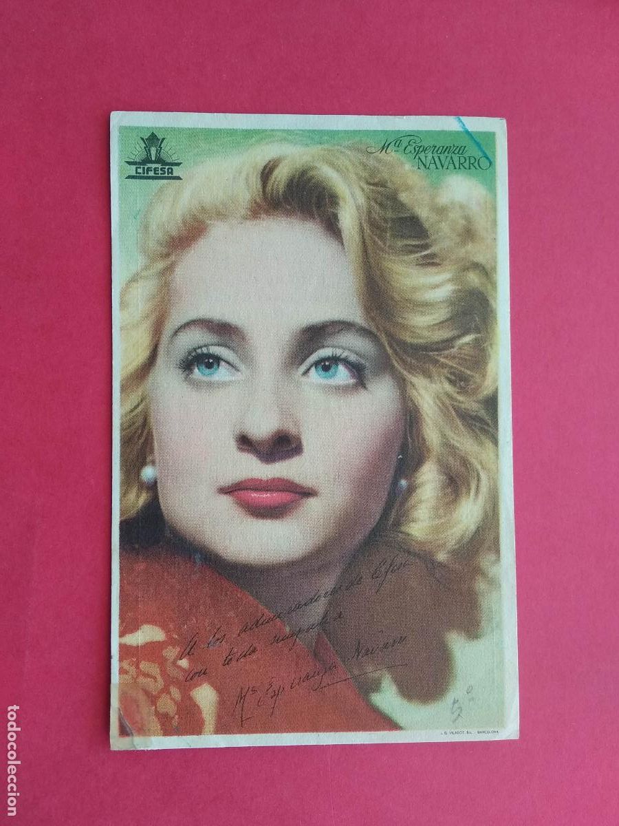 Sammeln von Plakaten: FOLLETO DE MANO PROGRAMA PROSPECTO DE CINE PELICULA ACTOR / ACTRIZ , MARIA ESPERANZA NAVARRO