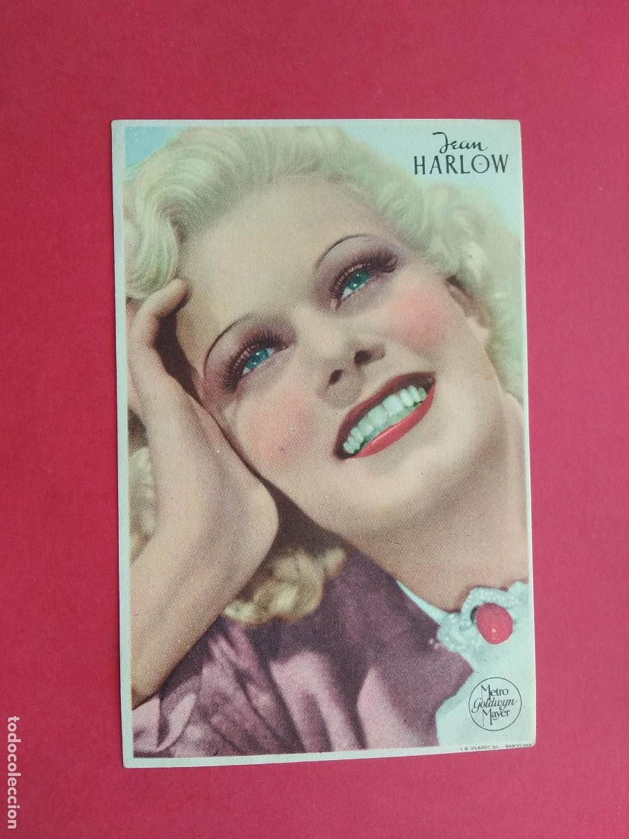 Sammeln von Plakaten: FOLLETO DE MANO PROGRAMA PROSPECTO DE CINE PELICULA ACTOR / ACTRIZ , JEAN HARLOW