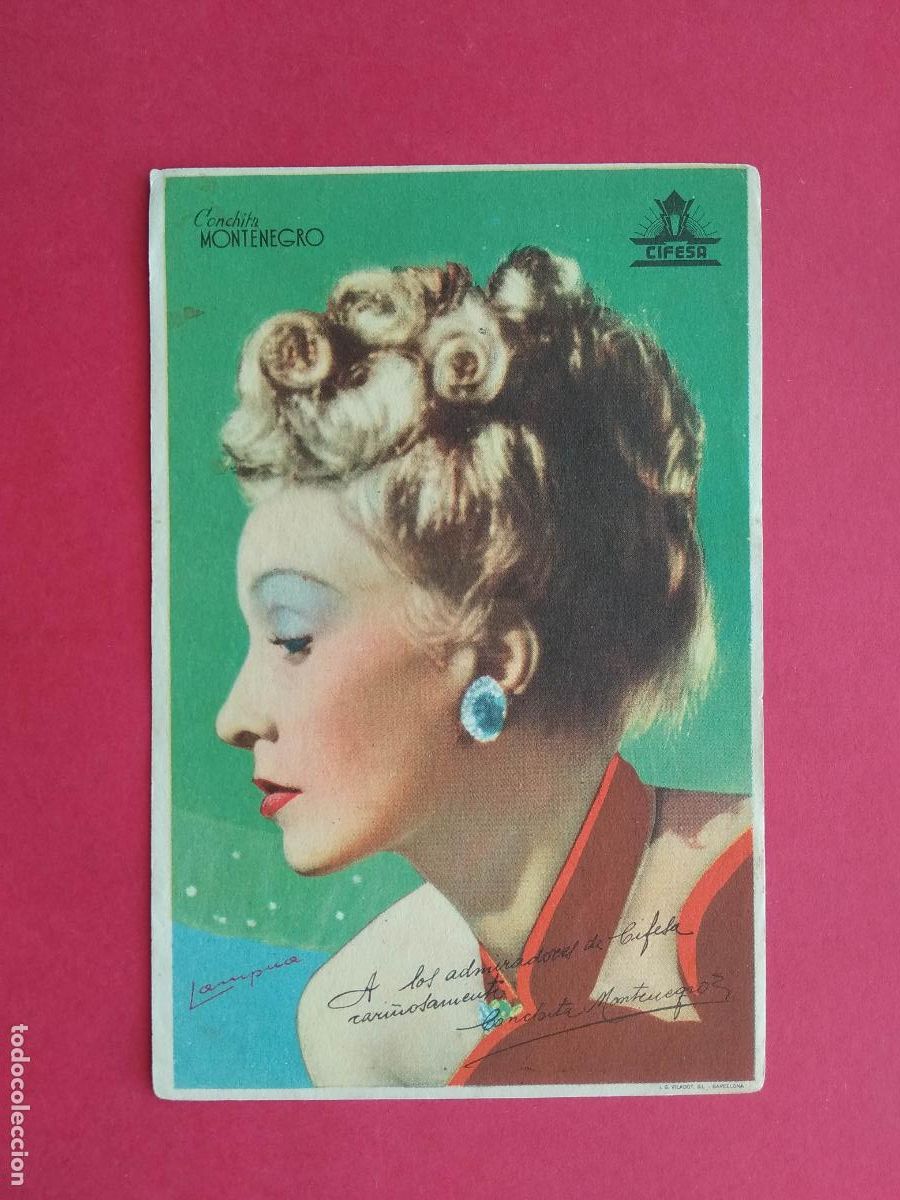 Sammeln von Plakaten: FOLLETO DE MANO PROGRAMA PROSPECTO DE CINE PELICULA ACTOR / ACTRIZ , CONCHITA MONTENEGRO