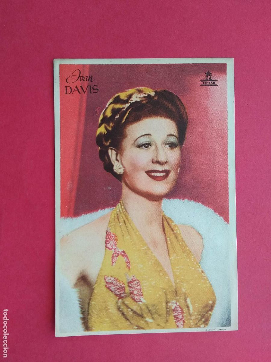 Sammeln von Plakaten: FOLLETO DE MANO PROGRAMA PROSPECTO DE CINE PELICULA ACTOR / ACTRIZ , JOAN DAVIS