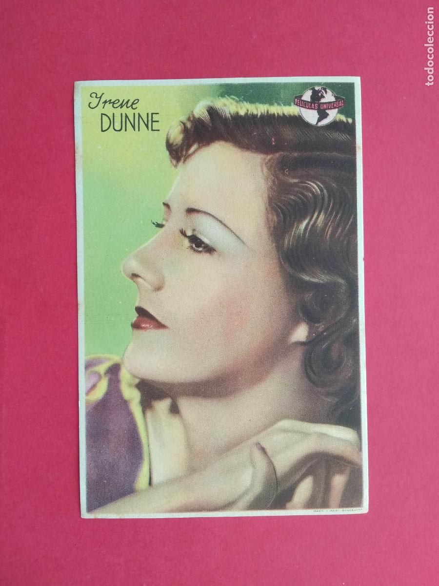 Poster collecting: FOLLETO DE MANO PROGRAMA PROSPECTO DE CINE PELICULA ACTOR / ACTRIZ , IRENE DUNNE