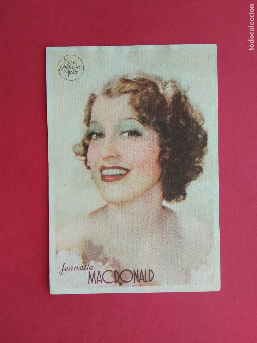 Poster collecting: FOLLETO DE MANO PROGRAMA PROSPECTO DE CINE PELICULA ACTOR / ACTRIZ , JEANETTE MACDONALD