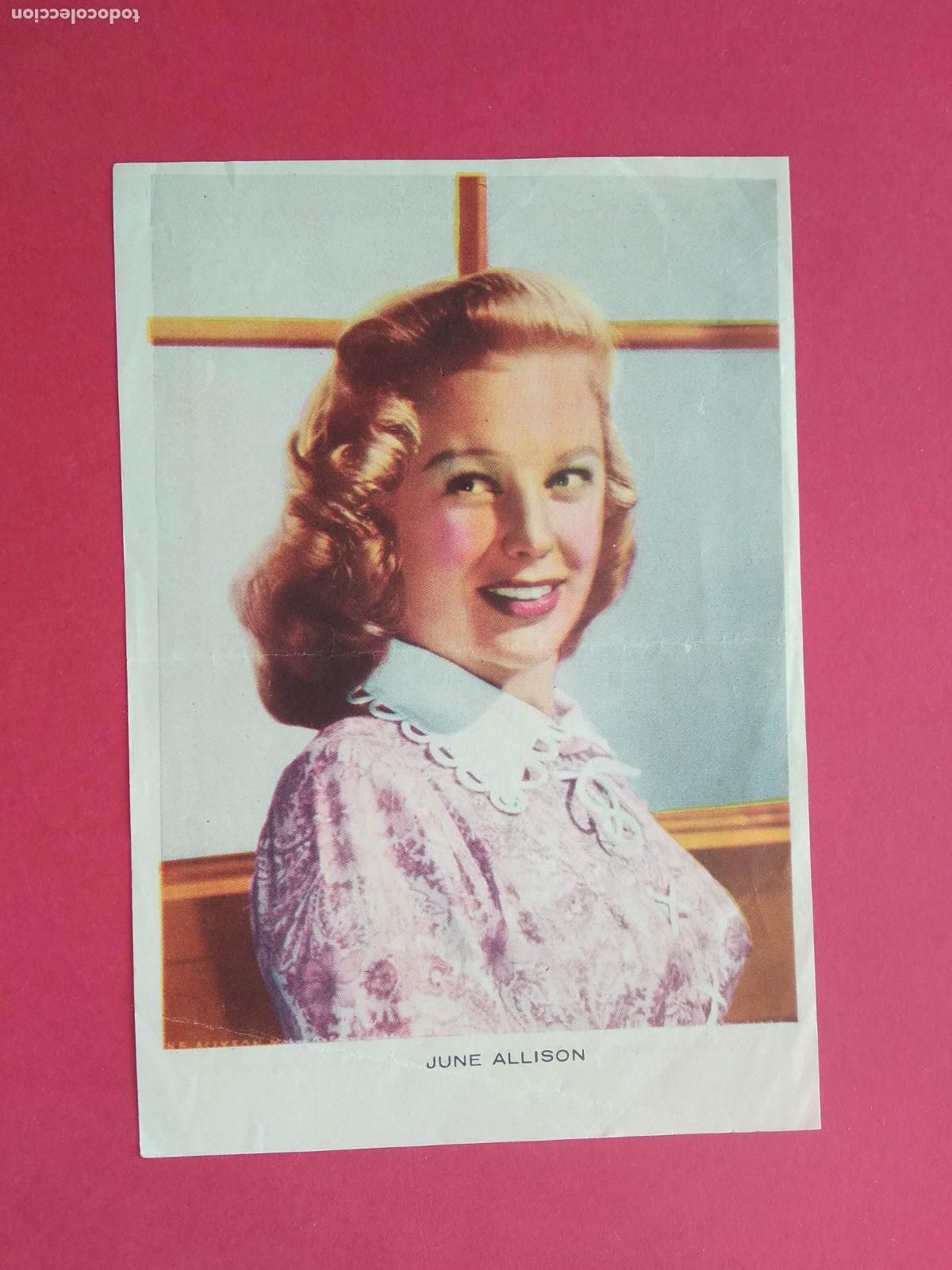 Collectionnisme d'affiches: FOLLETO DE MANO PROGRAMA PROSPECTO DE CINE PELICULA ACTOR / ACTRIZ , JUNE ALLISON