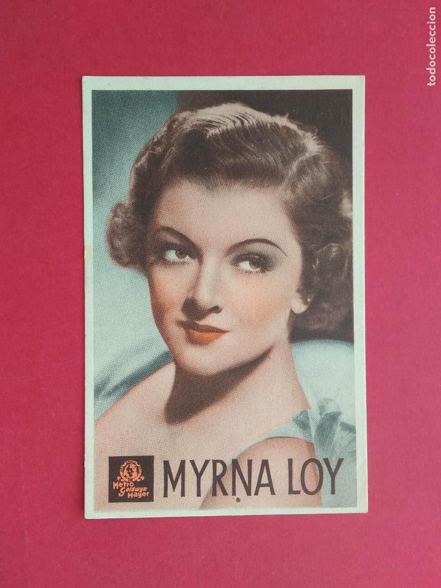 Collectionnisme d'affiches: FOLLETO DE MANO PROGRAMA PROSPECTO DE CINE PELICULA ACTOR / ACTRIZ , MYRNA LOY