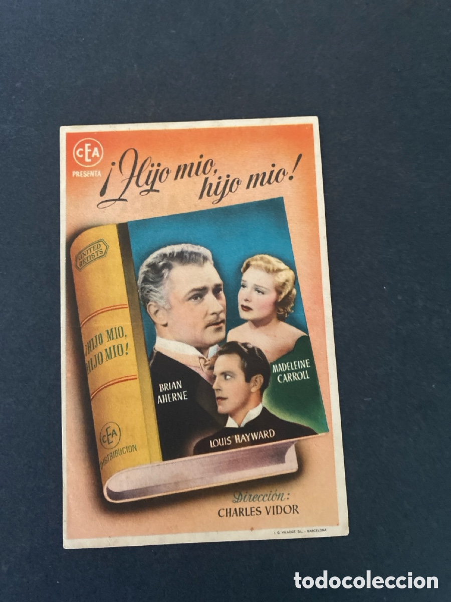 Coleccionismo de carteles: Programa de cine !Hijo m&iacute;o , hijo m&iacute;o ! - Foto 1