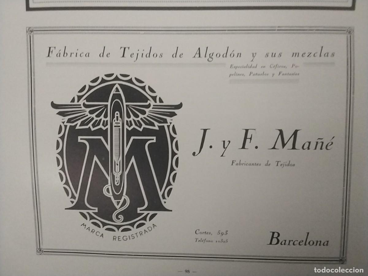 Sammeln von Plakaten: FABRICA TEJIDOS ALGODON FARNCISCO BURES / J.Y F.MA&Ntilde;E BARCELONA HOJA REVISTA A&Ntilde;O 1910