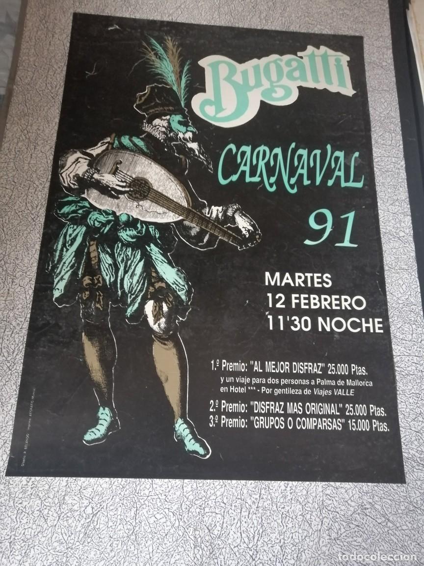Coleccionismo de carteles: CARTEL DEL CARNAVAL DE BUGATTI, DE MURCIA - Foto 1