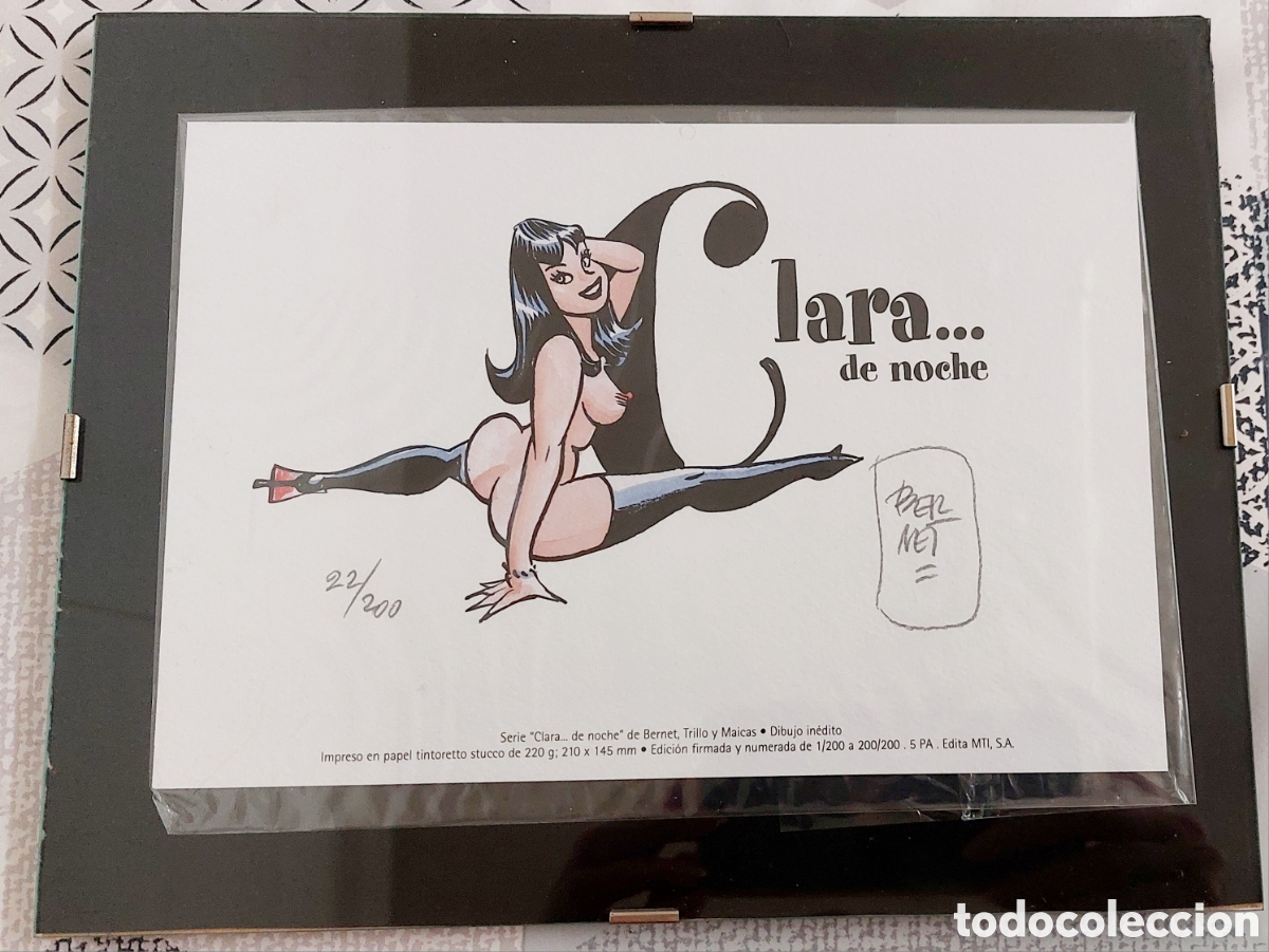 Coleccionismo de carteles: L&aacute;mina de Bernet &rdquo;Clara de noche &rdquo; - Foto 1