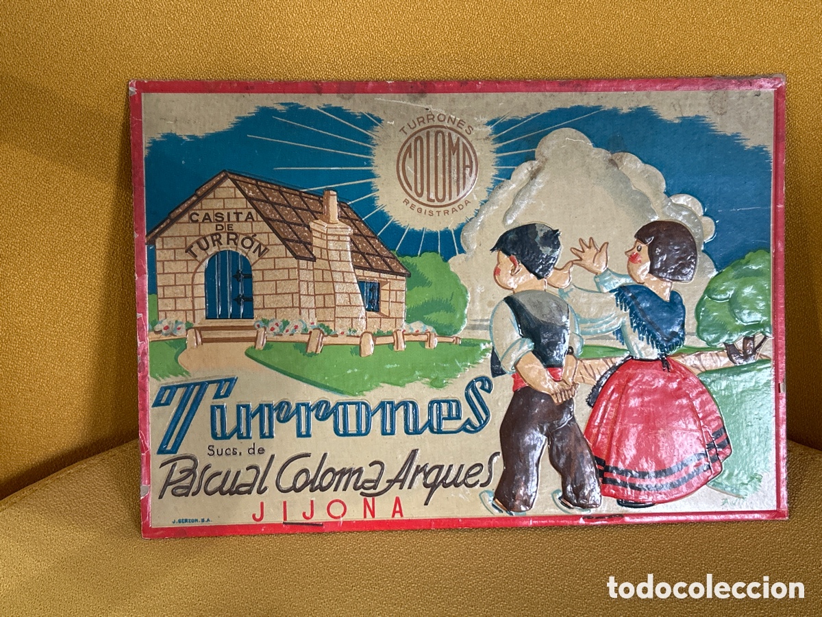 Sammeln von Plakaten: CARTEL PUBLICITARIO TURRONES COLOMA JIJONA