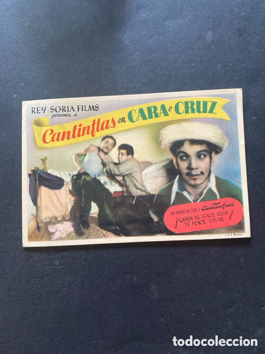 Sammeln von Plakaten: Programaci&oacute;n de cine Cantinflas en cara o cruz