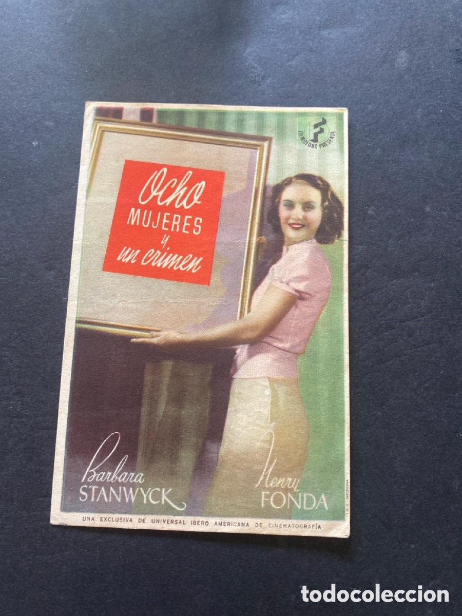 Sammeln von Plakaten: Programaci&oacute;n de cine Ocho mujeres y un crimen