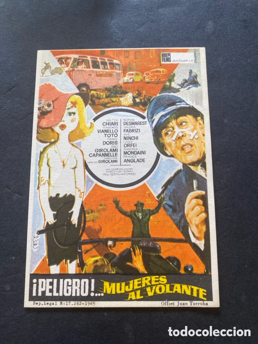 Sammeln von Plakaten: Programaci&oacute;n de cine !Peligro!&hellip;mujeres al volante