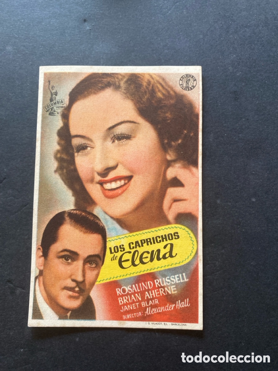 Sammeln von Plakaten: Programaci&oacute;n de cine Los caprichos de Elena