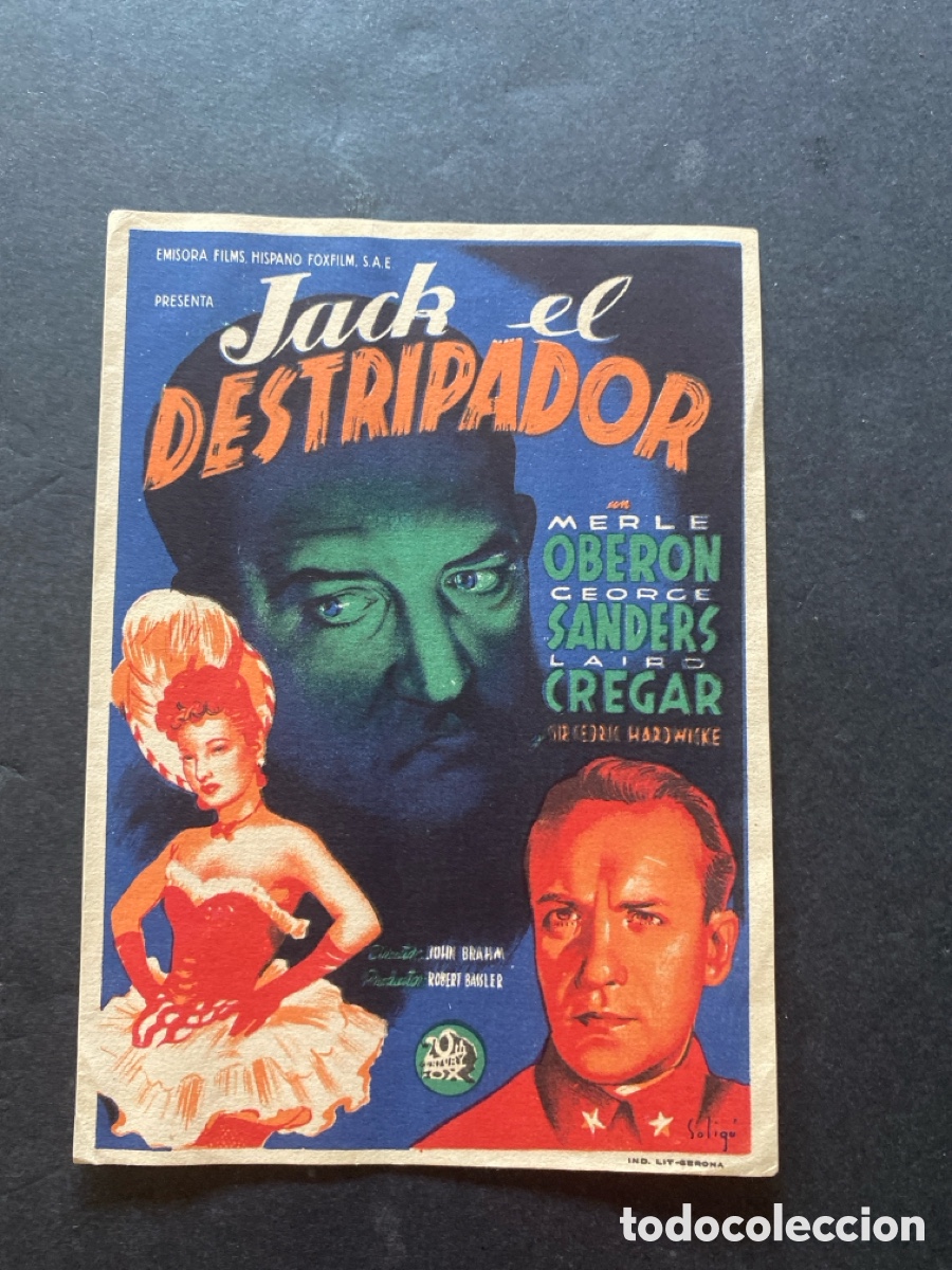 Sammeln von Plakaten: Programaci&oacute;n de cine Jack el destripador