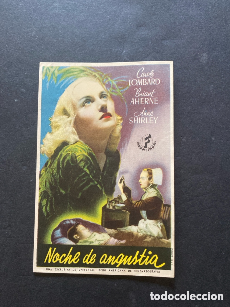 Sammeln von Plakaten: Programaci&oacute;n de cine Noche de angustia