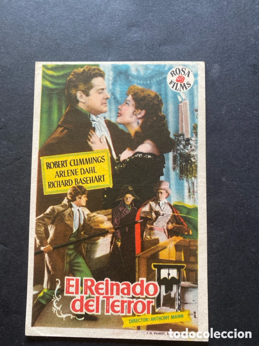 Sammeln von Plakaten: Programaci&oacute;n de cine El reinado del terror