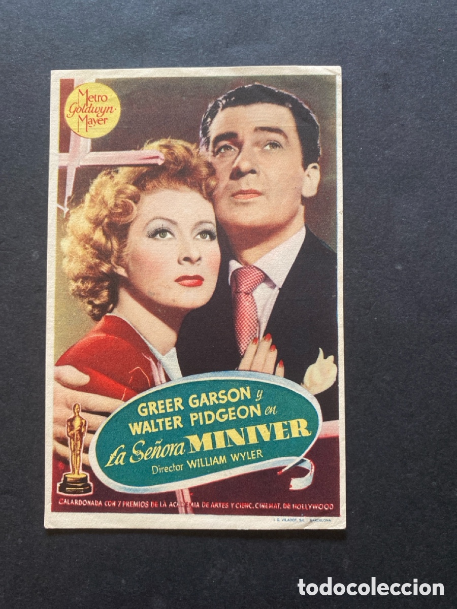 Sammeln von Plakaten: Programaci&oacute;n de cine La se&ntilde;ora miniver