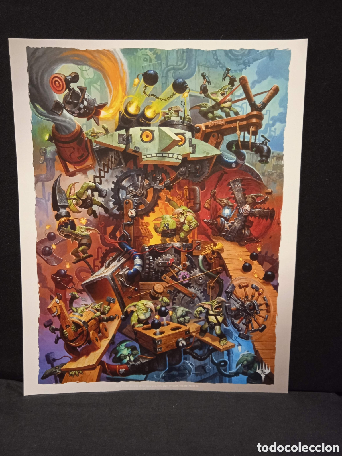 Collectionnisme d'affiches: GOBLIN CONTRAPTION / L&Aacute;MINA DE ARTE MAGIC THE GATHERING - STEVE PRESCOTT - #CARPROJA