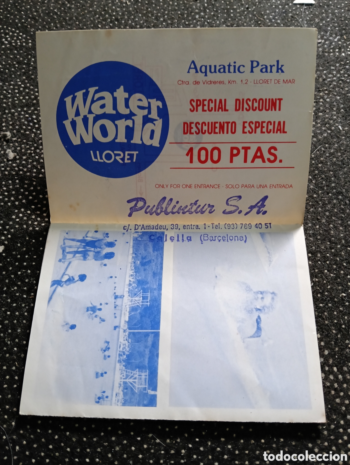 Collectionnisme d'affiches: Publicidad Acuatic Park WATER WORLD LLORET CALELLA