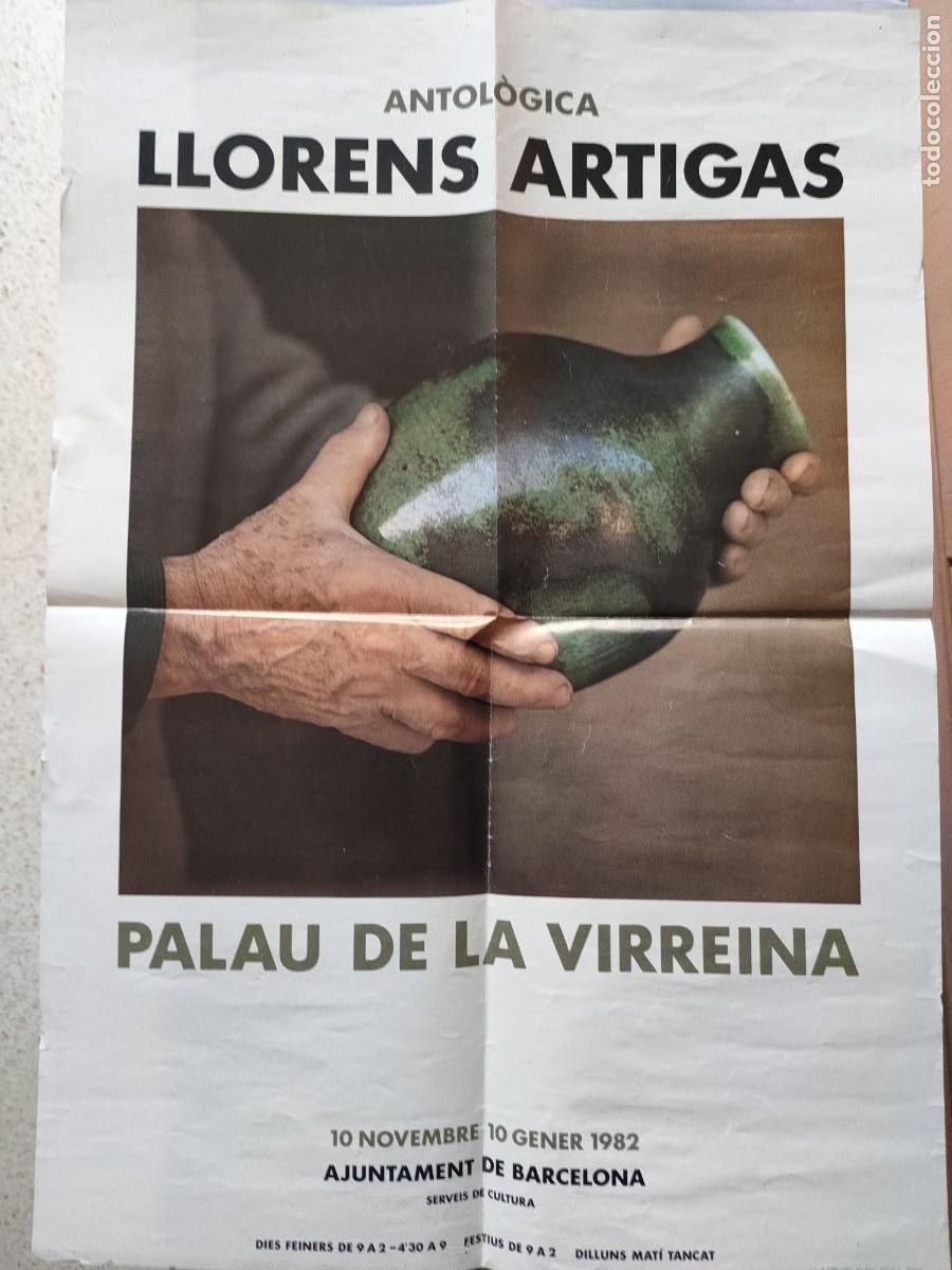 Coleccionismo de carteles: Llorens Artigas antol&oacute;gica Palau de la Virreina 1982