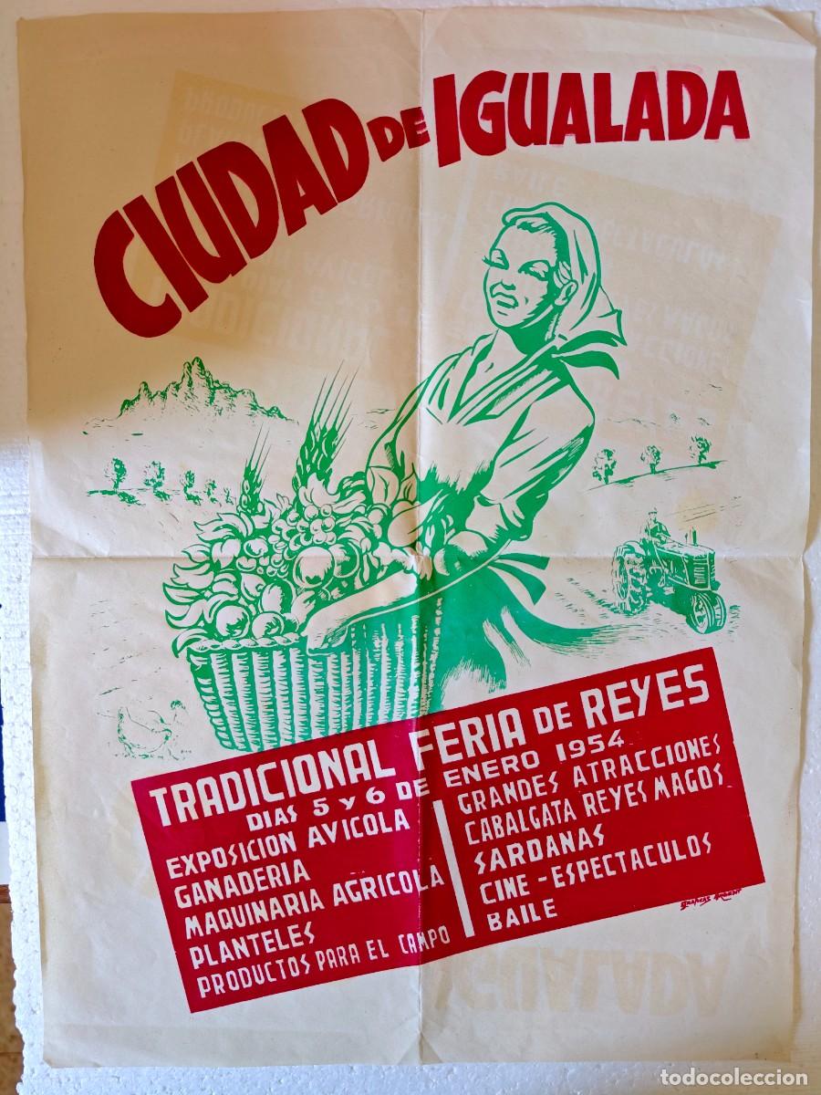 Coleccionismo de carteles: IGUALADA - FERIA DE REYES - Foto 1