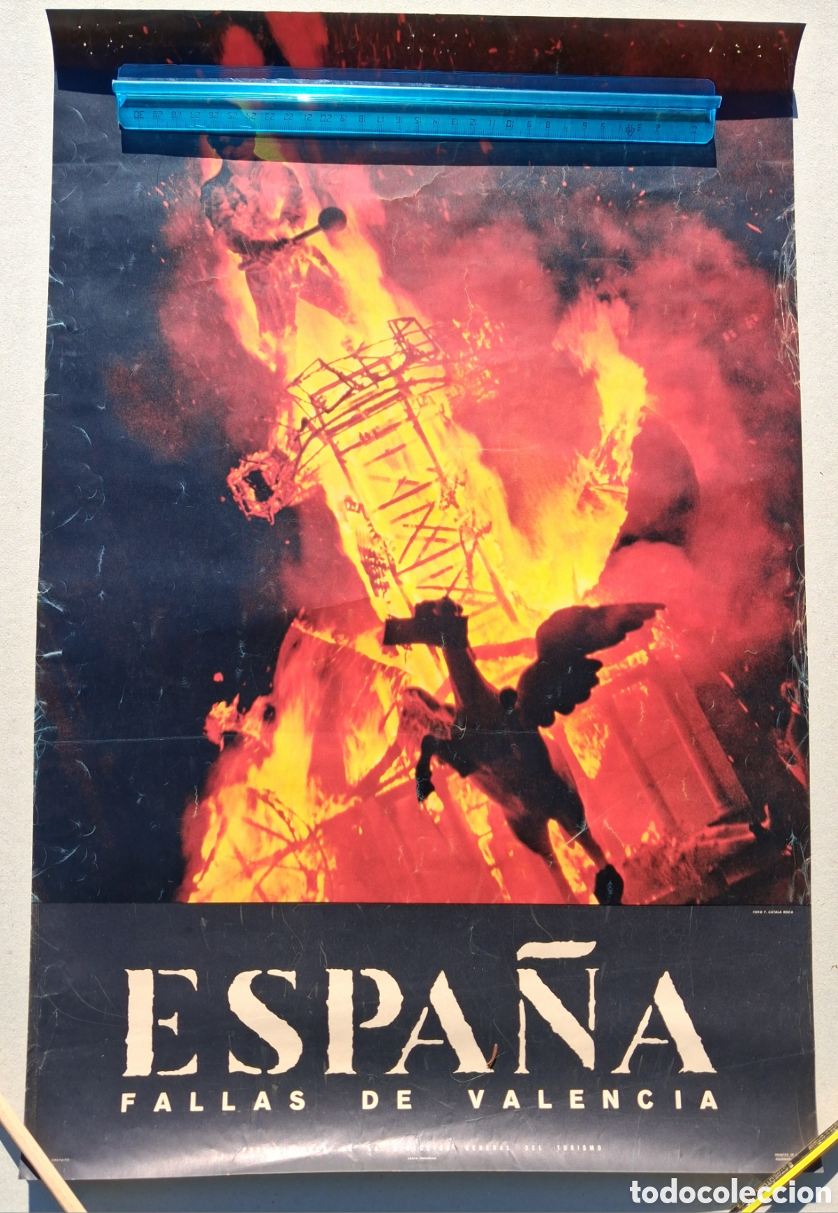 Coleccionismo de carteles: ESPAN̈A FALLAS DE VALENCIA. CARTEL ORIGINAL - Foto 1