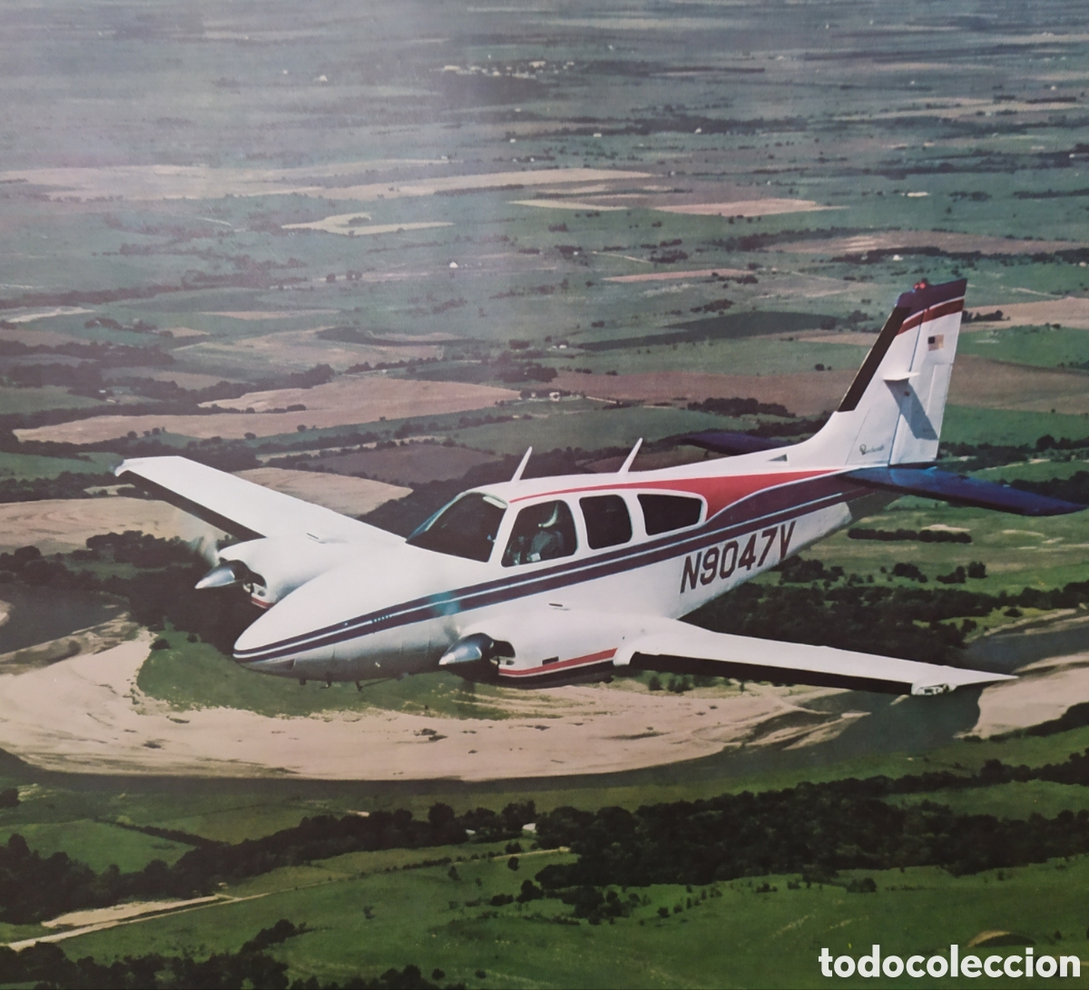 Coleccionismo de carteles: The Beechcraft Baron E55 - L&aacute;mina p&oacute;ster - Foto 2