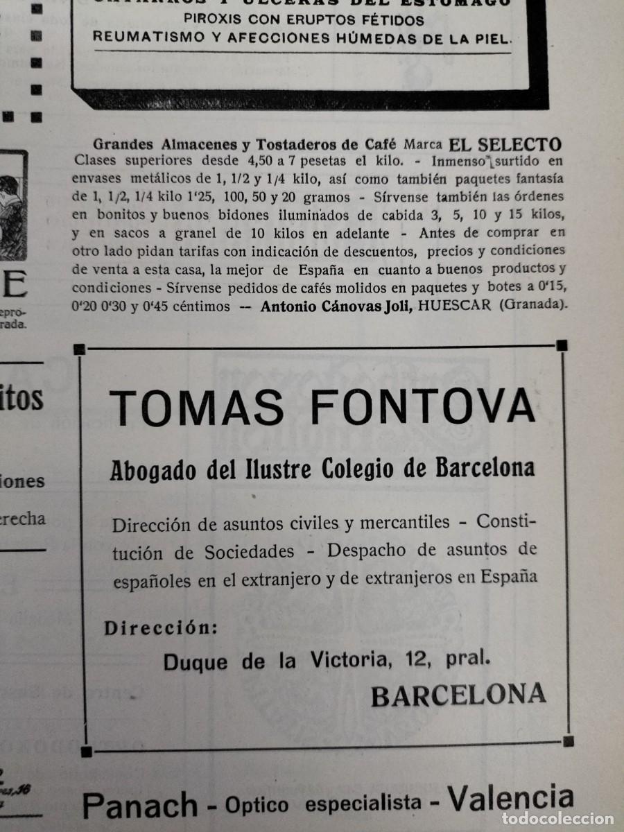 Collezionismo di affissi: TOMAS FONTOVA ABOGADO DEL,ILUSTRE COLEGIO DE BARCELONA HOJA REVISTA A&Ntilde;O 1914