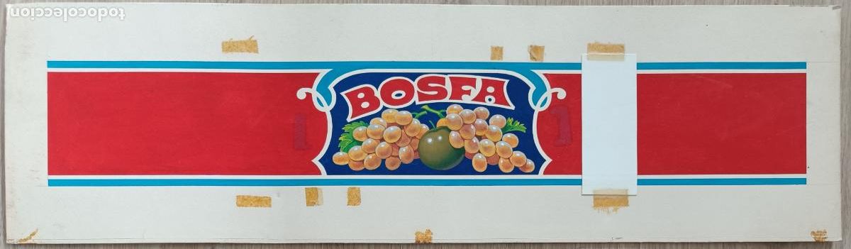 Collezionismo di affissi: CARTEL ITO ETIQUETA BOSFA UVA FRUTA PINTURA PINTADO A MANO E225