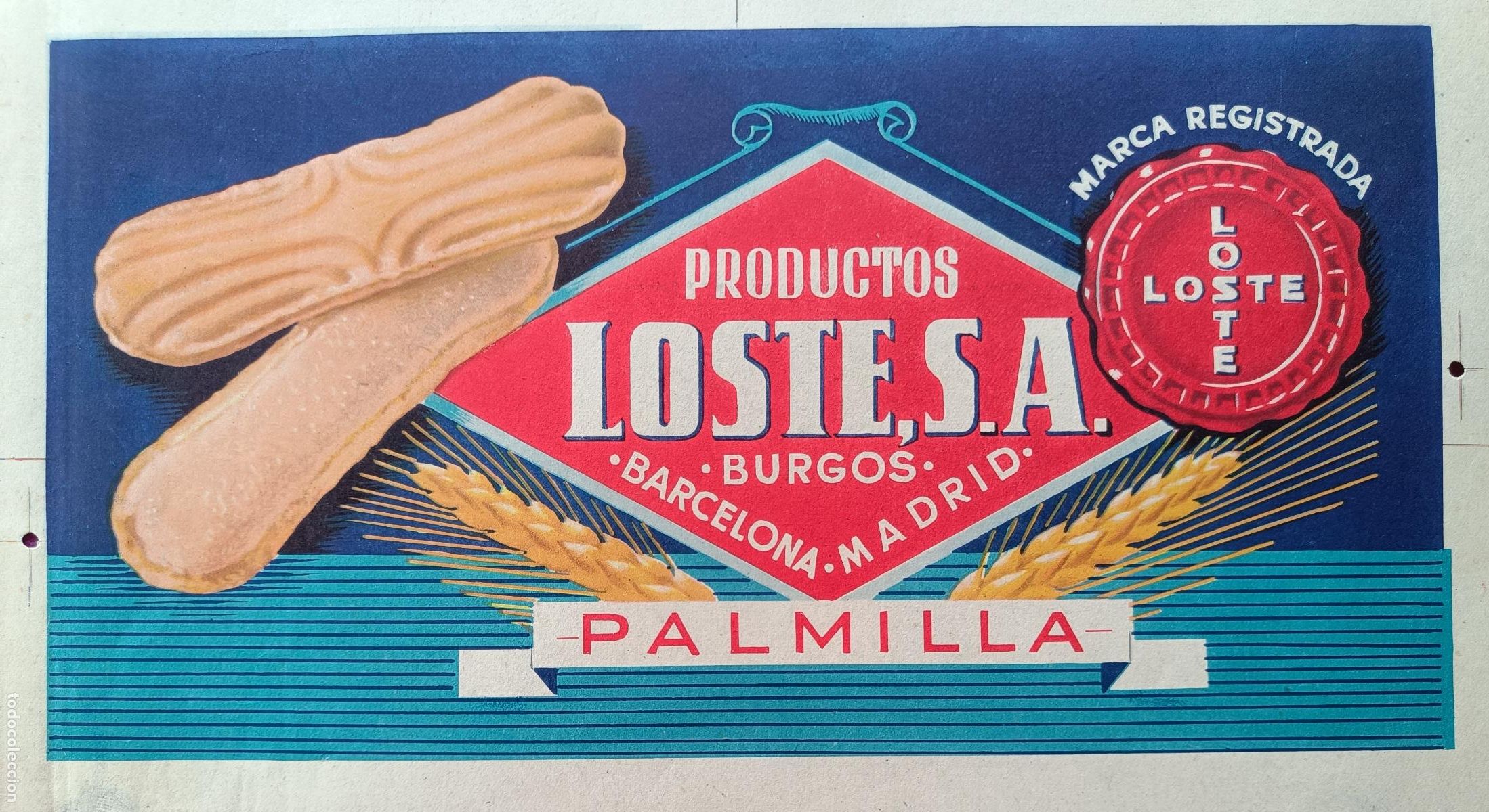 Collectionnisme d'affiches: CARTEL ITO ETIQUETA PRUEBA DE IMPRENTA LOSTE PALMILLA BURGOS BARCELONA MADRID EP121