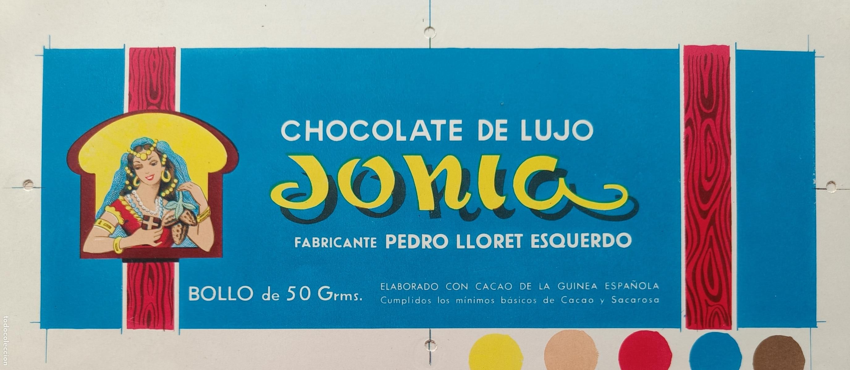 Collezionismo di affissi: CARTEL ITO ETIQUETA PRUEBA DE IMPRENTA CHOCOLATE DE LUJO JONIA EP127