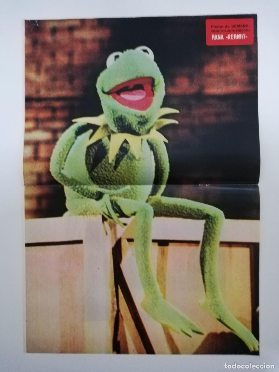 Coleccionismo de carteles: POSTER LOS TELE&Ntilde;ECOS - RANA KERMIT - DIBUJOS ANIMADOS - REVISTA SEMANA