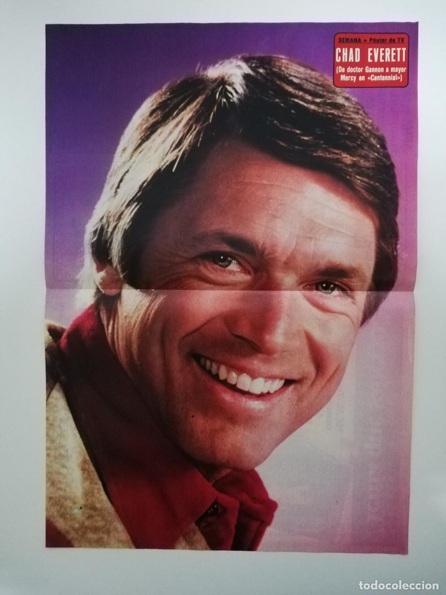 Coleccionismo de carteles: POSTER CHAD EVERETT - REVISTA SEMANA - Foto 1
