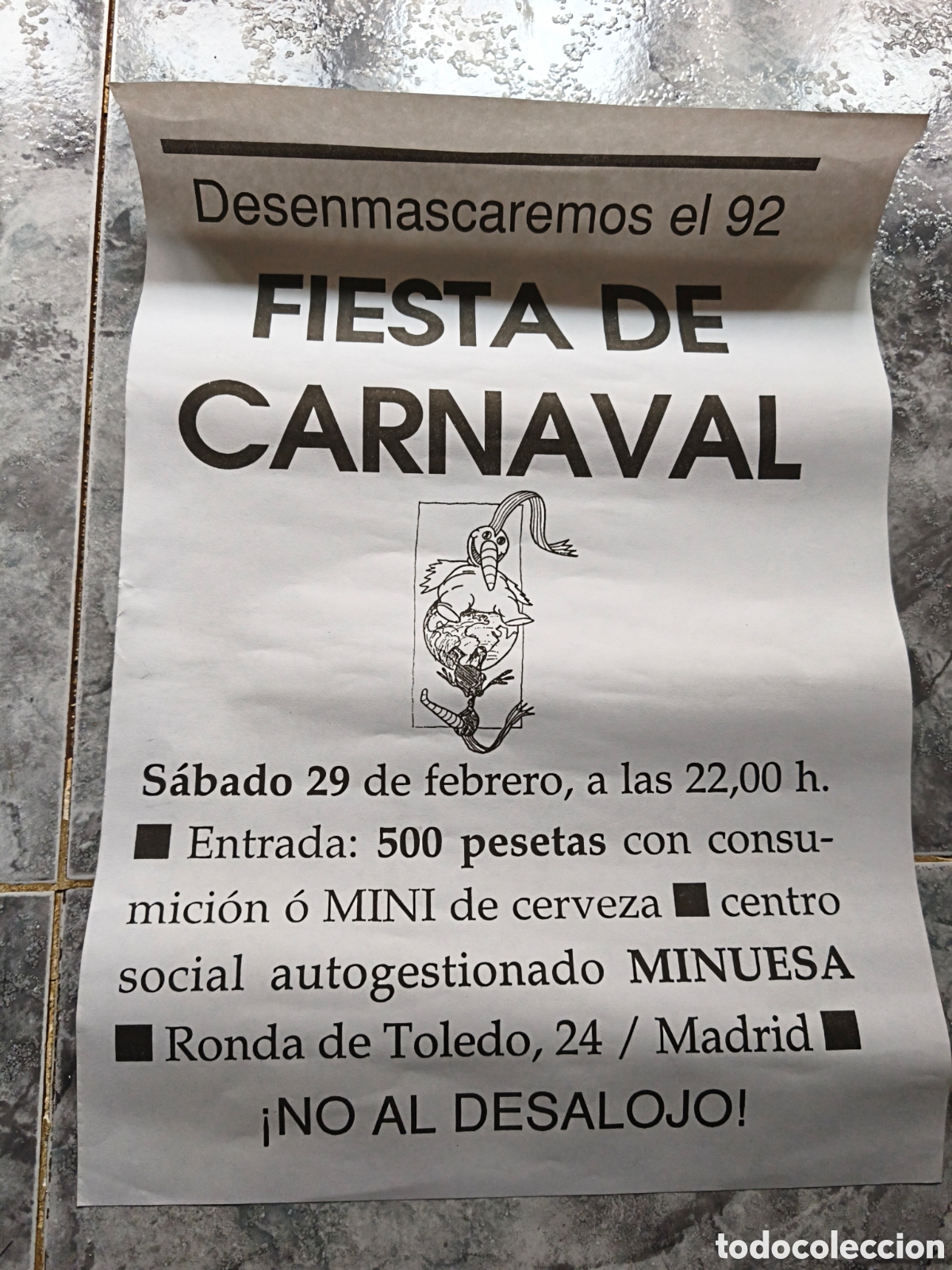 Collezionismo di affissi: Poster Centro Social Autogestionado Minuesa