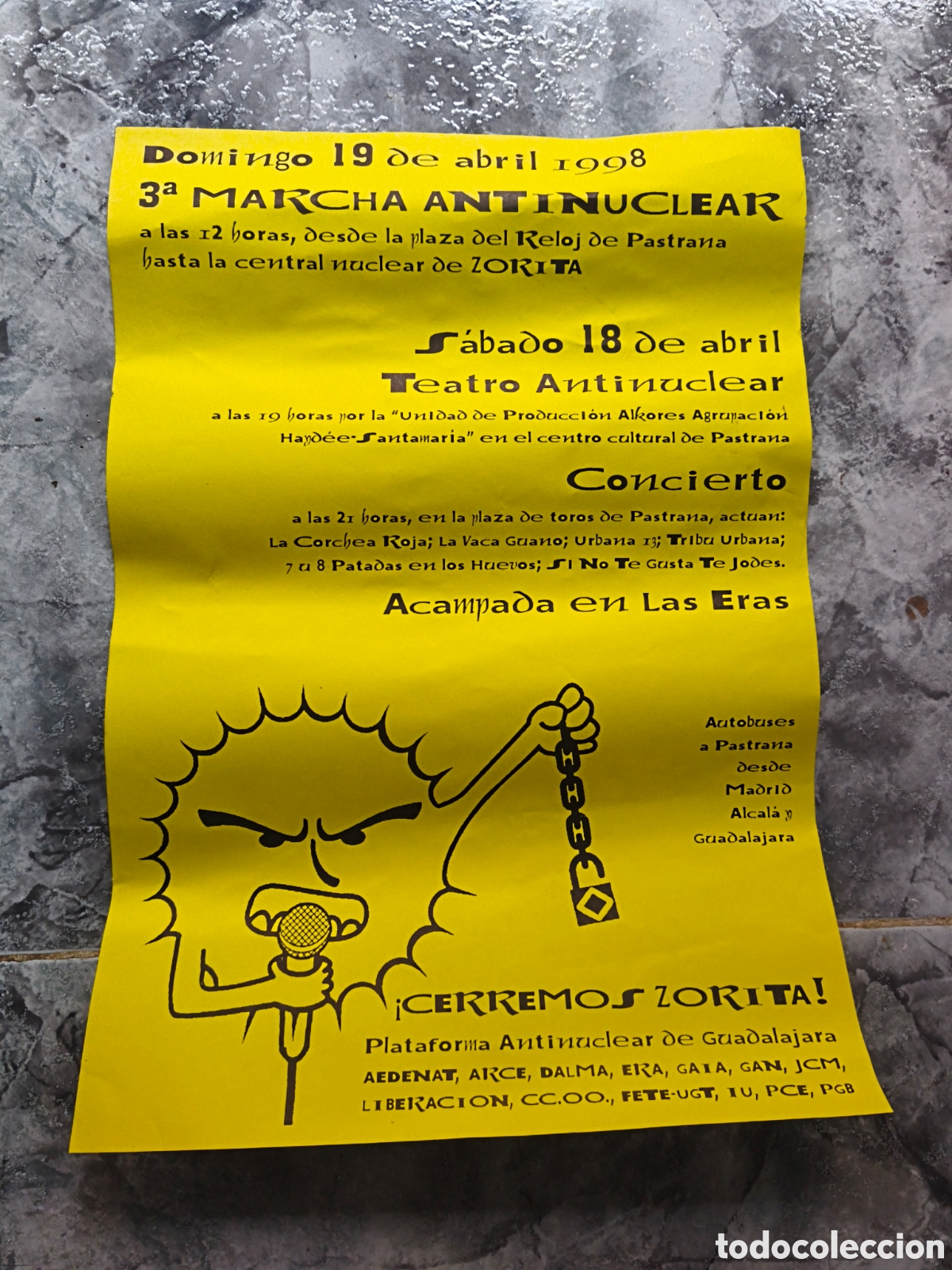 Collezionismo di affissi: Poster 3&deg; Marcha antinuclear