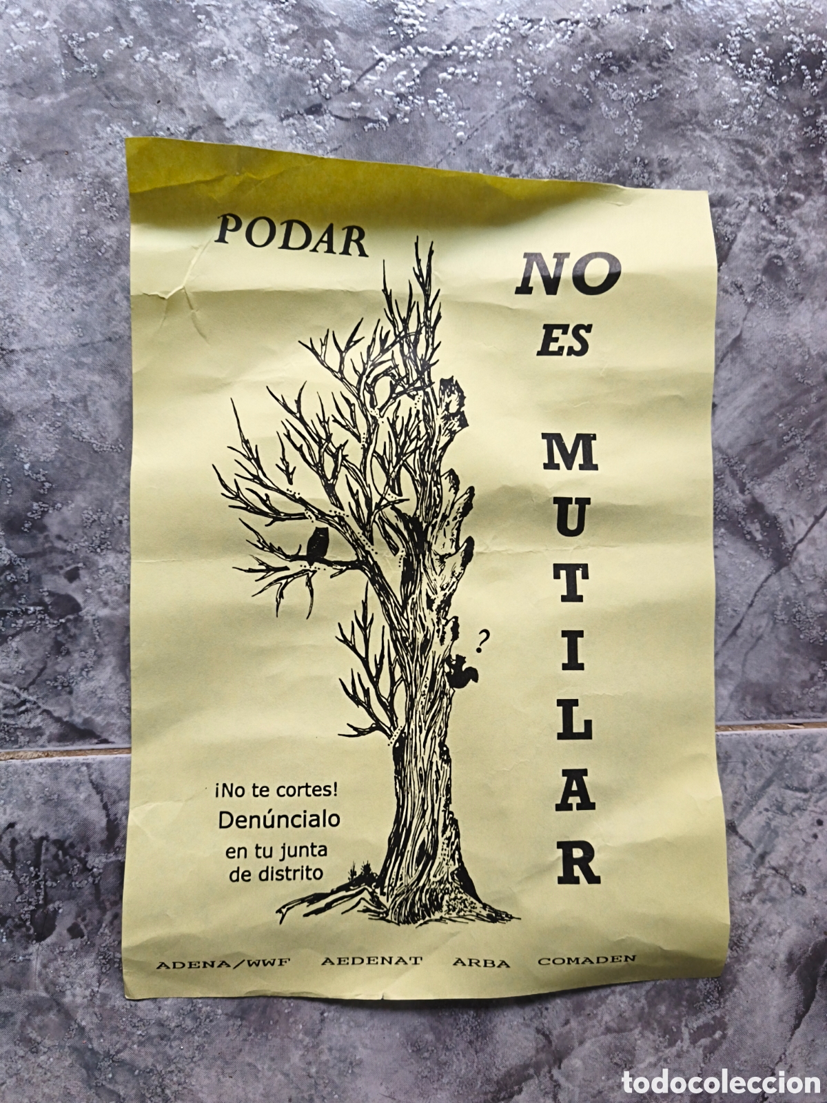 Coleccionismo de carteles: Poster Podar no es mutilar - Foto 1