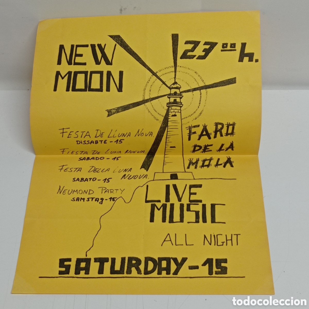 Poster collecting: FORMENTERA, FIESTA EN LA MOLA. 15/09/1990