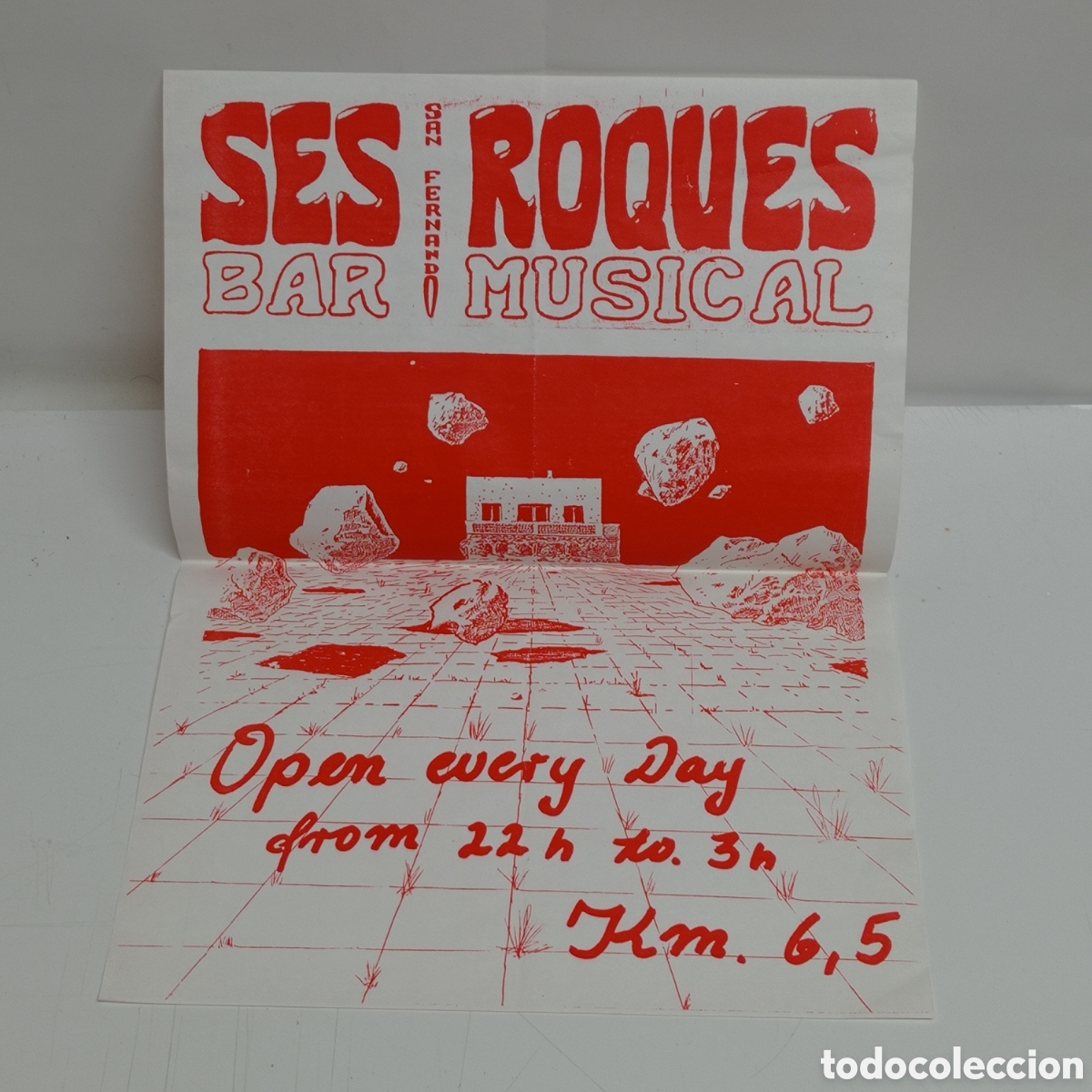 Poster collecting: FORMENTERA, SAN FERNANDO. BAR MUSICAL SES ROQUES. 1990