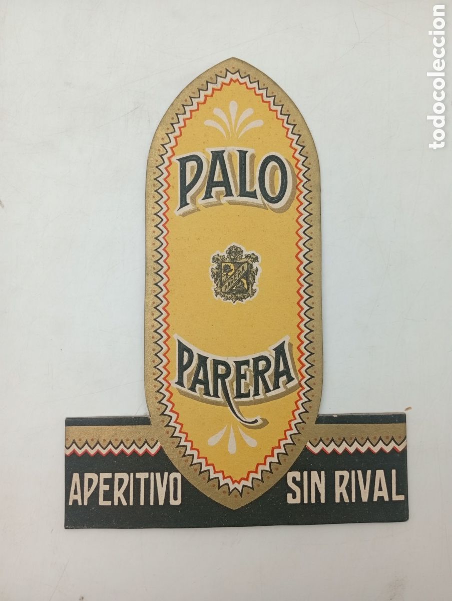 Colecionismo de cartazes: Anuncio publicitario sobre cart&oacute;n Palo Perera