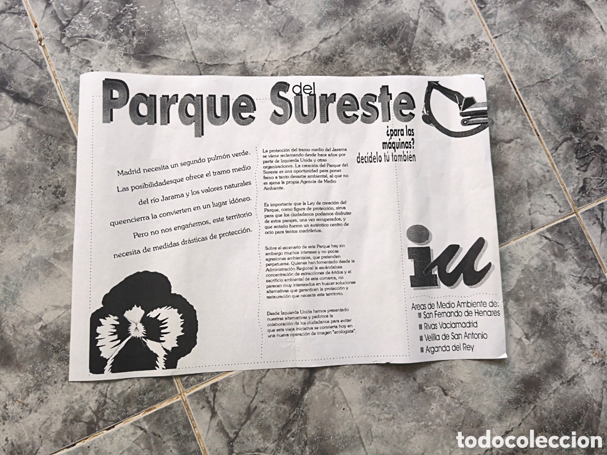 Coleccionismo de carteles: Poster Parque del Sureste Rivas - Foto 1